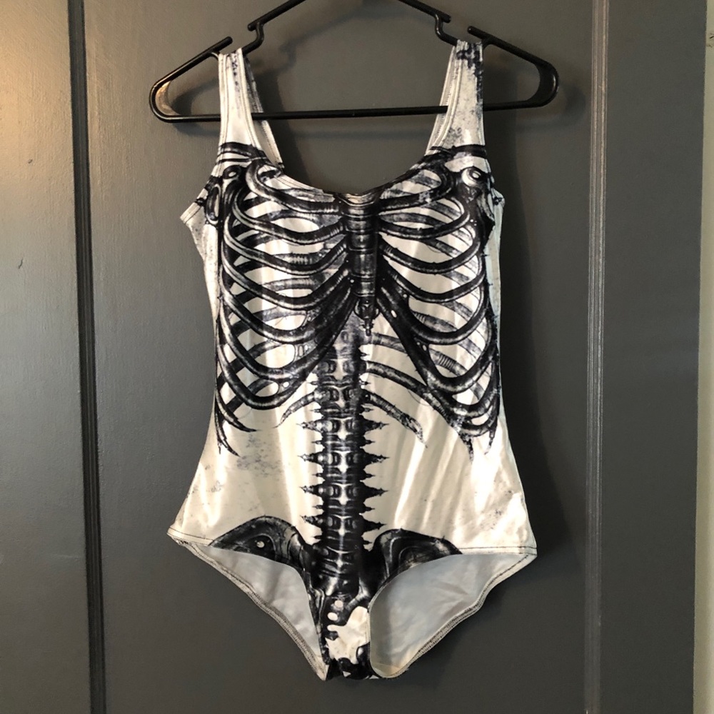 Skeleton One Piece Swimsuit